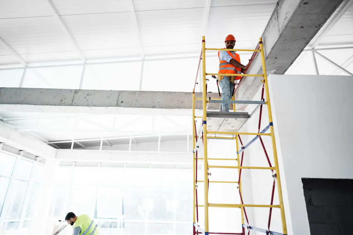 TRESTLE SCAFFOLDING In Construction